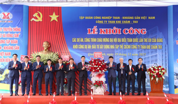 TKV khởi công 02 dự án trọng điểm chào mừng Đại hội Đảng toàn quốc lần thứ XIV