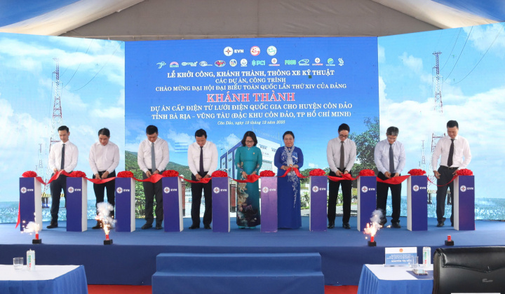 EVN khánh thành dự án hạ tầng năng lượng then chốt cho đặc khu Côn Đảo