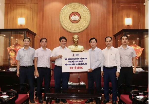 EVN chung tay ủng hộ nhiều địa phương khắc phục hậu quả các cơn bão, lũ lụt trong năm 2025