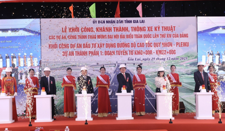 Khởi công dự án xây dựng đường bộ cao tốc Quy Nhơn - Pleiku