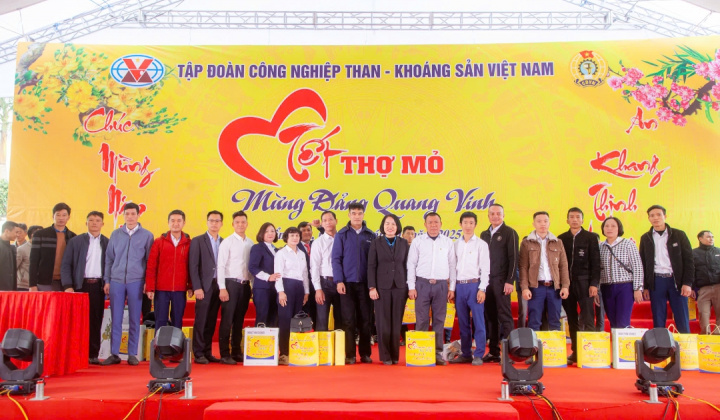 Công đoàn Công ty Than Thống Nhất tham gia chương trình “Tết Thợ Mỏ” năm 2025