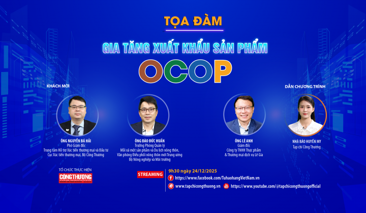 [TRỰC TUYẾN] Gia tăng xuất khẩu sản phẩm OCOP