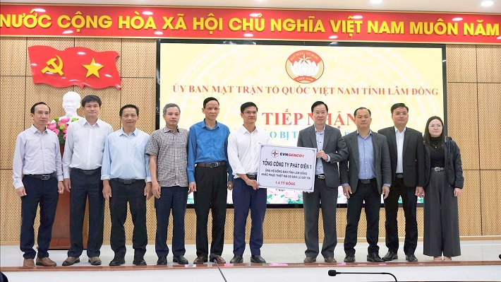 EVNGENCO1 tiếp tục hỗ trợ đồng bào Tây Nguyên khắc phục hậu quả mưa lũ