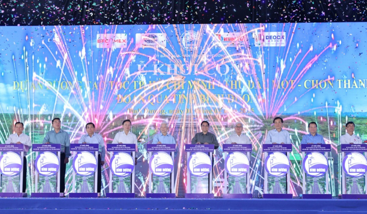 Khởi công cao tốc TP. HCM - Thủ Dầu Một - Chơn Thành đoạn qua tỉnh Bình Dương