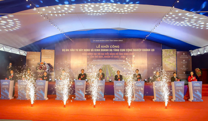 Ninh Bình: Khởi công Dự án đầu tư xây dựng và kinh doanh hạ tầng Cụm công nghiệp Khánh Lợi