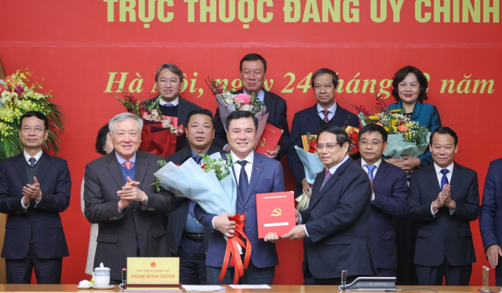 Công bố Quyết định thành lập 15 đảng bộ trực thuộc Đảng ủy Chính phủ