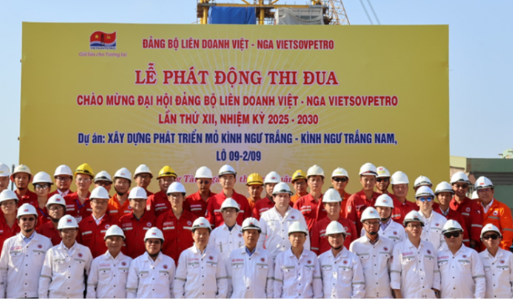 Vietsovpetro: Phát động thi đua hoàn thành vượt tiến độ dự án Kình Ngư Trắng – Kình Ngư Trắng Nam
