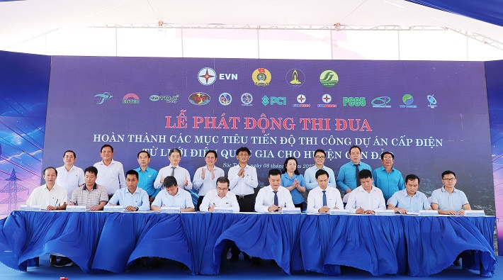 Phát động thi đua hoàn thành dự án cấp điện từ lưới điện Quốc gia cho Côn Đảo