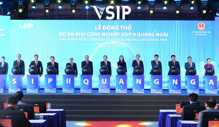 Phát triển Khu công nghiệp VSIP II Quảng Ngãi theo hướng thông minh, hiện đại và bền vững