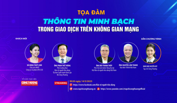 [TOẠ ĐÀM TRỰC TUYẾN] Thông tin minh bạch trong giao dịch trên không gian mạng