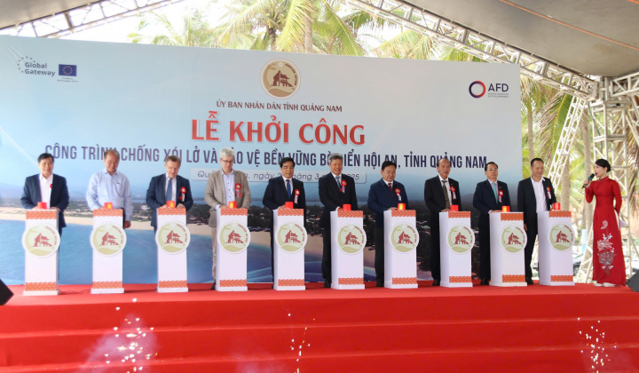 Quảng Nam khởi công Dự án Chống xói lở và bảo vệ bền vững bờ biển Hội An gần 1.000 tỷ đồng