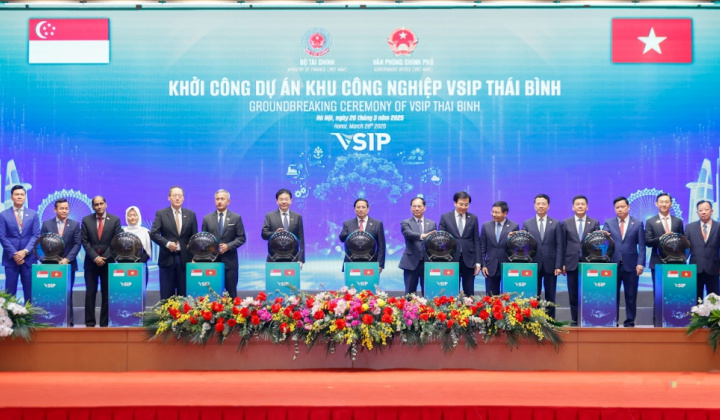 Khởi công Khu công nghiệp VSIP Thái Bình quy mô hơn 330 ha