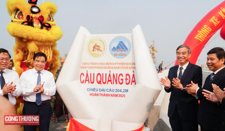 Thông xe kỹ thuật cầu Quảng Đà, nối Quảng Nam với Đà Nẵng
