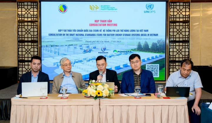 Tham vấn góp ý dự thảo bộ tiêu chuẩn quốc gia về pin lưu trữ năng lượng tại Việt Nam