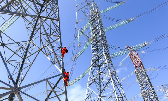 Vượt núi từ sáng sớm để bảo dưỡng đường dây 500kV Vĩnh Tân - Thuận Nam