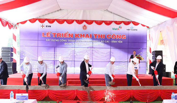Đường dây 500kV Lào Cai - Vĩnh Yên: Chính thức triển khai thi công đoạn tuyến qua Phú Thọ