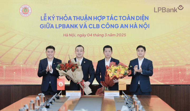 Ngân hàng Lộc Phát và Câu lạc bộ Công an Hà Nội ký kết hợp tác toàn diện