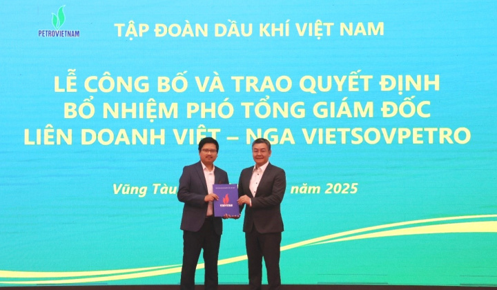 Vietsovpetro có tân Phó Tổng giám đốc