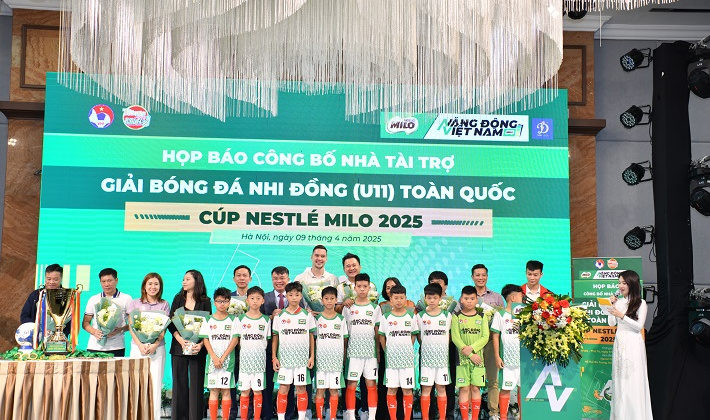 Nestlé MILO đồng hành cùng Giải Bóng đá Nhi đồng (U11) Toàn quốc 2025