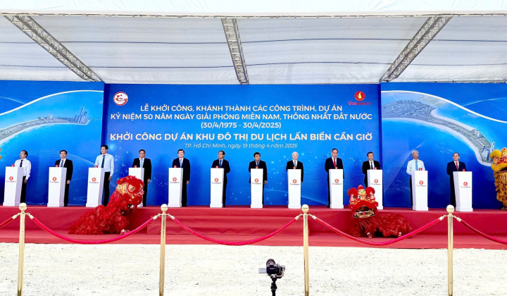 TP. Hồ Chí Minh: Khởi công Dự án Khu đô thị du lịch lấn biển Cần Giờ hơn 2.800 ha