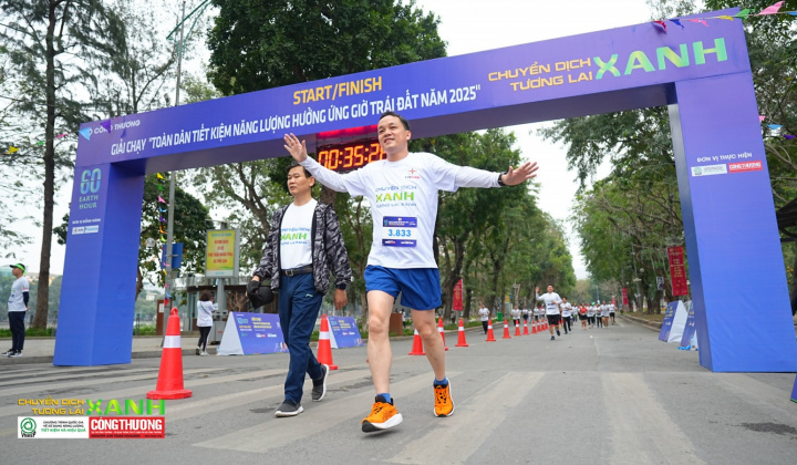 Hơn 7.000 vận động viên tham gia Giải chạy trực tuyến "Toàn dân tiết kiệm năng lượng hưởng ứng Giờ Trái đất năm 2025"