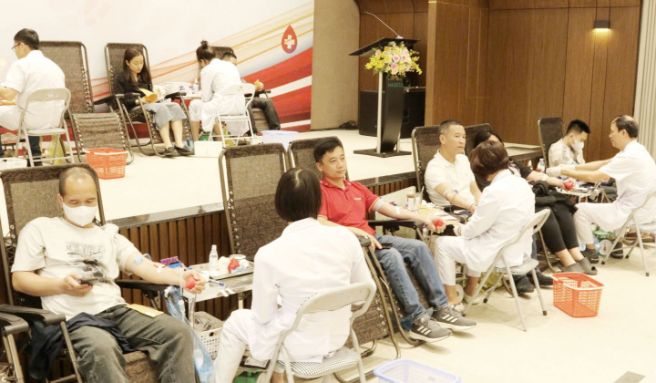 222 đơn vị máu đã được huy động trong Ngày hội hiến máu nhân đạo HABECO năm 2025