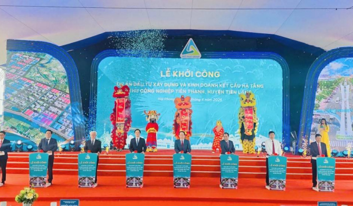 Hải Phòng: Khởi công Khu công nghiệp Tiên Thanh hơn 4.600 tỷ đồng tại huyện Tiên Lãng