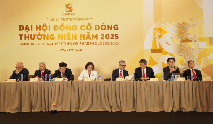 Đại hội cổ đông SABECO: Tăng trưởng 5,6%, chia cổ tức 50%