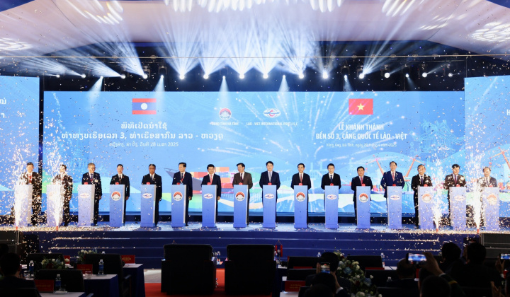 Hà Tĩnh: Khánh thành Bến số 3, Cảng quốc tế Lào - Việt