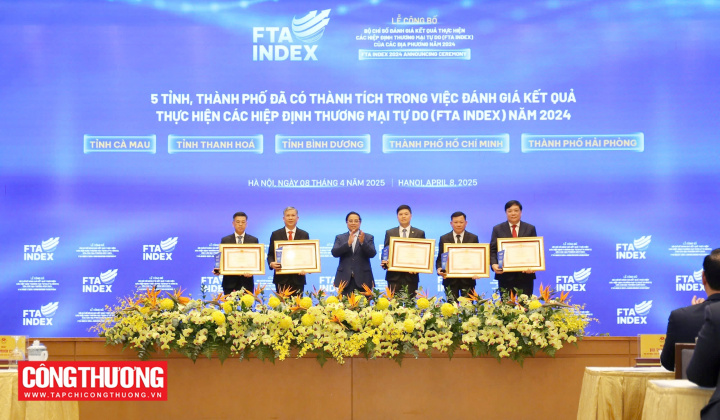 Vinh danh các địa phương đạt kết quả cao trong đánh giá thực hiện FTA năm 2024