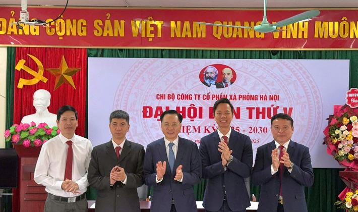 Đại hội Chi bộ Công ty CP Xà phòng Hà Nội khóa V, nhiệm kỳ 2025-2030: Đoàn kết – Nỗ lực - Sáng tạo - Phát triển