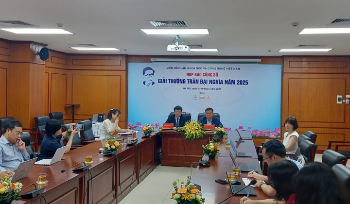 Viện Hàn lâm Khoa học và Công nghệ Việt Nam: Công bố Giải thưởng Trần Đại Nghĩa năm 2025