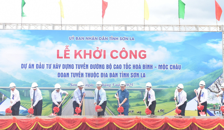 Khởi công dự án cao tốc Hòa Bình - Mộc Châu, đoạn tuyến thuộc địa bàn tỉnh Sơn La