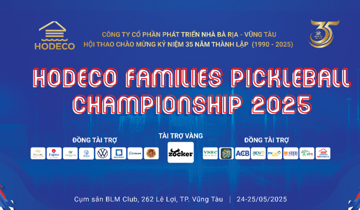 HODECO Families Pickleball Championship 2025: Hơn 400 VĐV sẵn sàng tranh tài