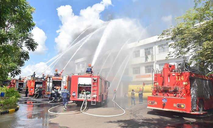 Nhôm Đắk Nông: Thực tập phương án chữa cháy và cứu nạn cứu hộ cấp tỉnh