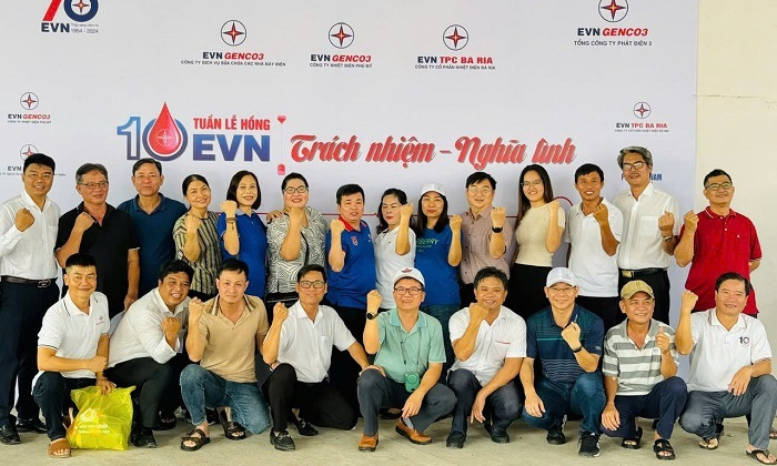 Công ty Nhiệt điện Bà Rịa: Hiến máu cứu người - Nghĩa cử cao đẹp, lan tỏa yêu thương