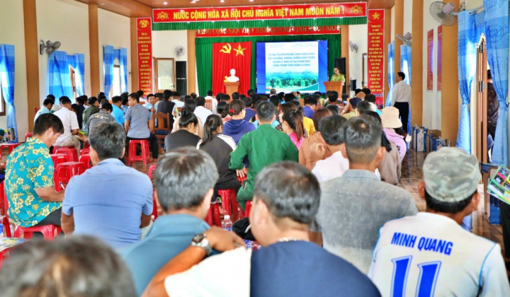 Thủy điện A Vương; Huấn luyện phòng cháy chữa cháy, phòng chống cháy rừng cho người dân khu vực Nhà máy