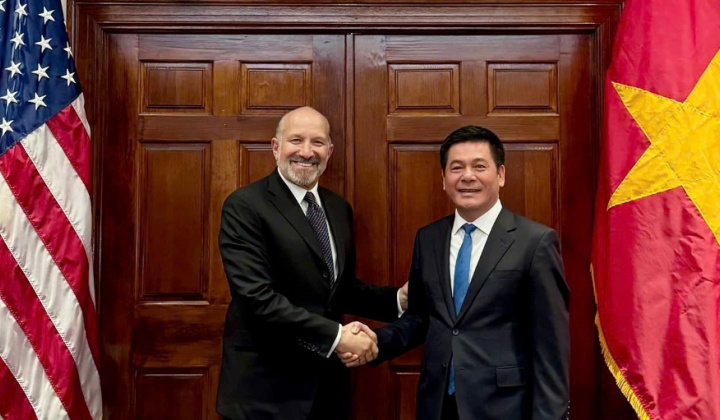 Bộ trưởng Bộ Công Thương Nguyễn Hồng Diên làm việc với Bộ trưởng Bộ Thương mại Hoa Kỳ