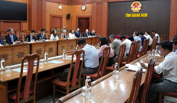 Doanh nghiệp Hoa Kỳ quan tâm đầu tư năng lượng, công nghệ cao tại Quảng Nam