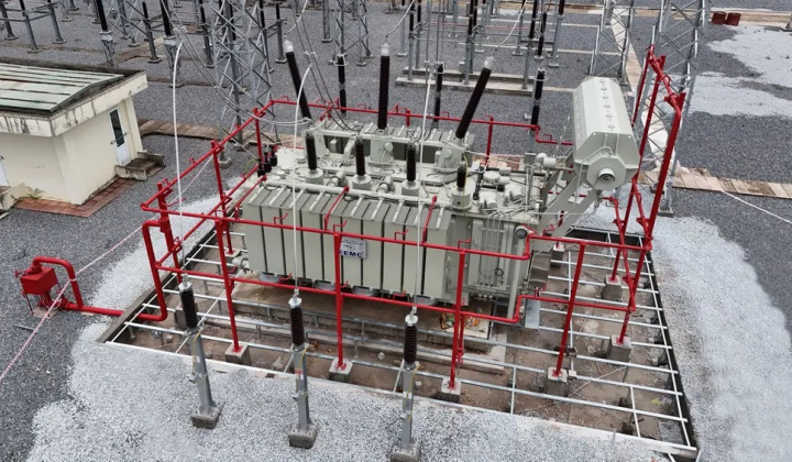 PTC1 hoàn thành đóng điện vận hành lâu dài MBA AT1 Trạm biến áp 220kV Hải Hà