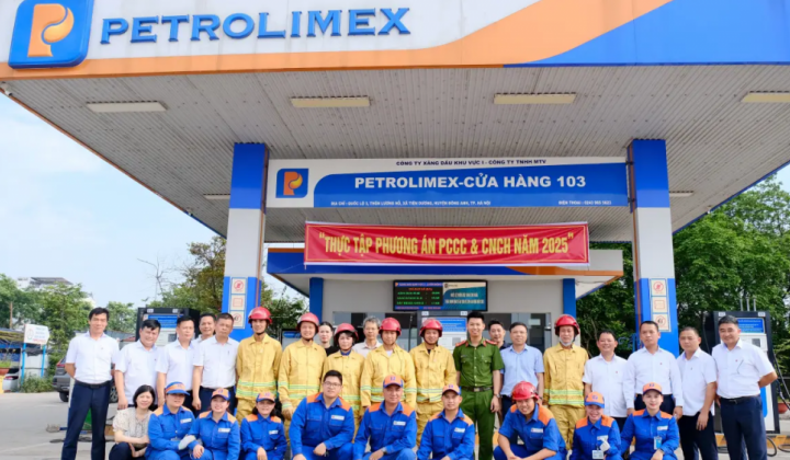 Petrolimex Hà Nội: Thực tập phương án PCCC & CNCH tại Cửa hàng 103