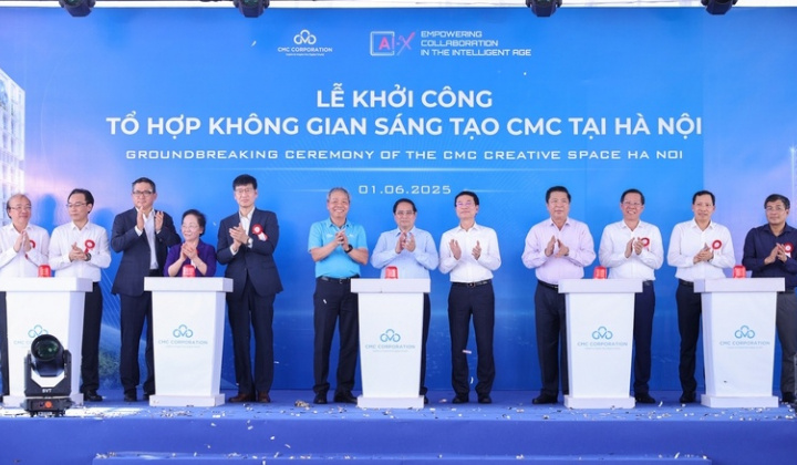Khởi công Tổ hợp không gian sáng tạo CMC: Định hướng phát triển trung tâm trí tuệ nhân tạo mở