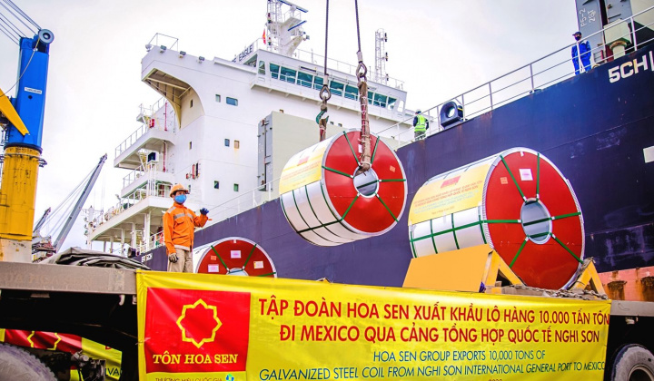 Vì sao Tập đoàn Hoa Sen (HSG) đa dạng hoá thị trường xuất khẩu?