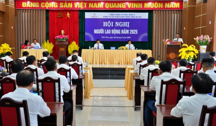 Hội nghị Người lao động Thủy điện Sông Ba Hạ năm 2025: Xây dựng môi trường làm việc bền vững, hiệu quả
