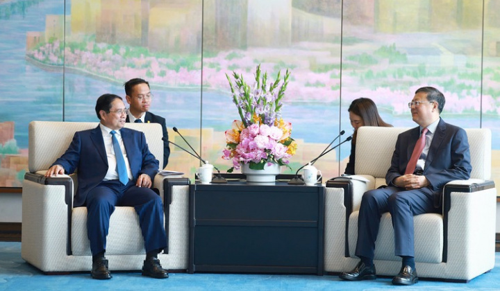 Thủ tướng Phạm Minh Chính đề nghị Thành phố Thượng Hải (Trung Quốc) mở cửa hơn nữa cho hàng hóa thế mạnh của Việt Nam