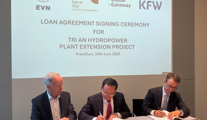 EVN ký kết vay vốn cho dự án Nhà máy Thủy điện Trị An mở rộng