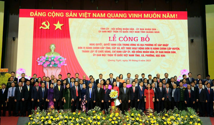 Công bố lãnh đạo chủ chốt tỉnh Quảng Ngãi (mới)