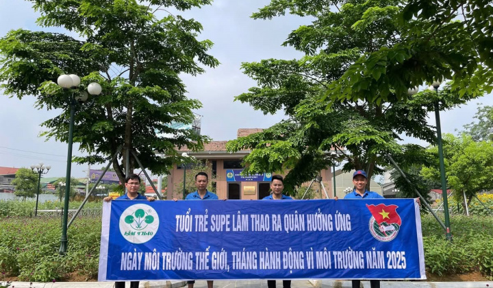 Tuổi trẻ Supe Lâm Thao ra quân hưởng ứng Ngày Môi trường Thế giới 2025