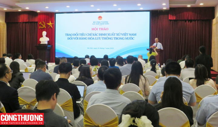 Bộ Công Thương hoàn thiện quy định hàng hóa có xuất xứ Việt Nam đối với hàng hóa lưu thông trong nước