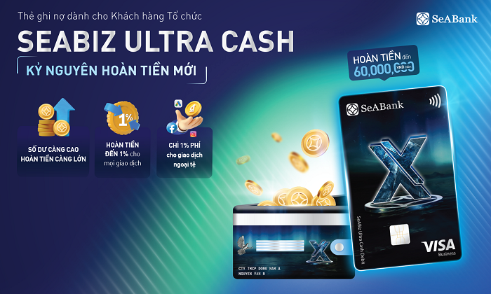 Thẻ ghi nợ SeABiz Ultra Cash của SeABank giúp doanh nghiệp SME kiểm soát tài chính hiệu quả